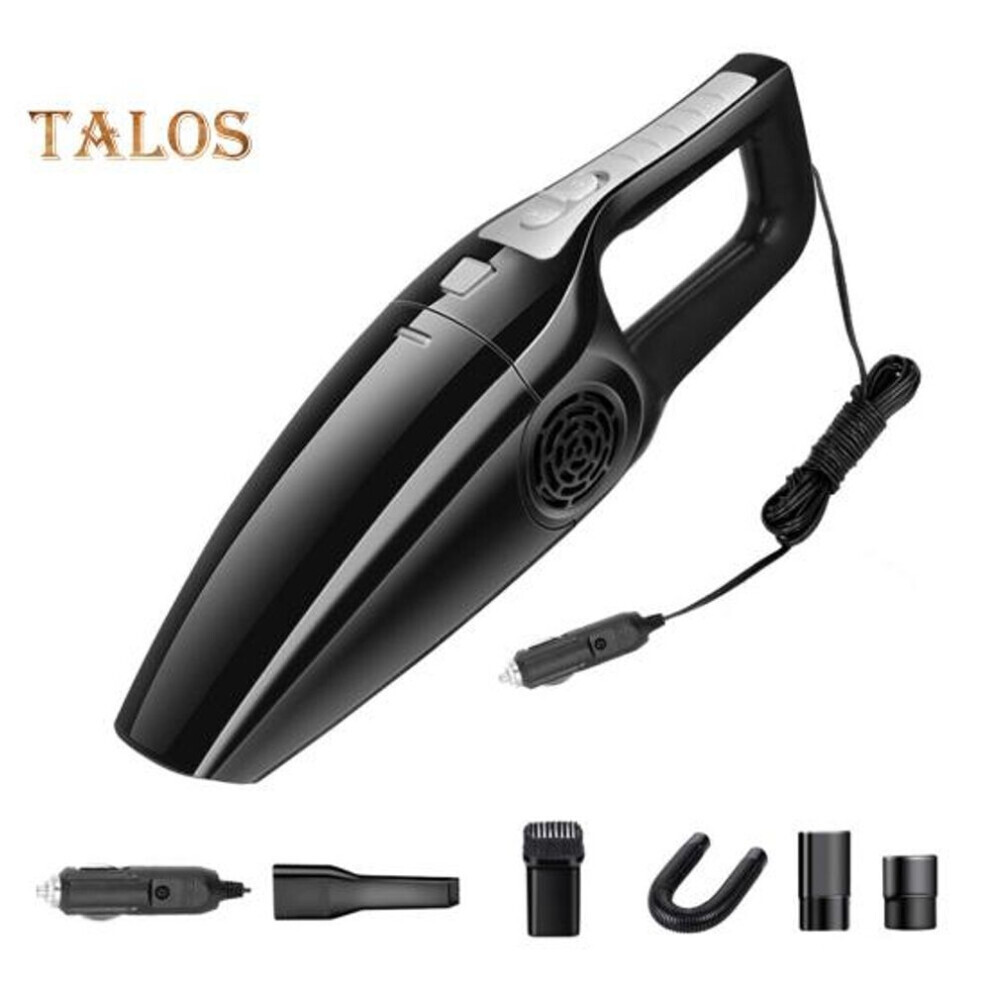 Aspirateur à main sans fil (noir) 12000pa forte aspiration rechargeable Petit aspirateur de voiture portable Accessoires