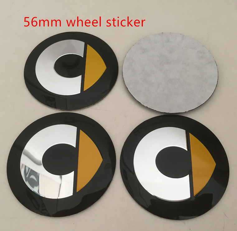 Autocollants 3D ABS Logo BMW Pour Enjoliveurs - Tailles 45mm, 56mm, 68mm, Noir/blanc