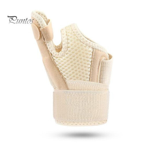 (beige) Tutore per polso, cinghia di compressione regolabile per il polso, supporto elastico per il 2