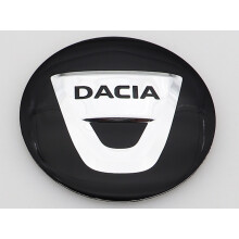 (56mm noir capDACIA noir) 4pcs dernier logo DACIA badge de voiture enjoliveur de roue badge de réparation de jante
