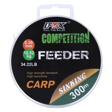 (300 m-0,35 mm-34,22 libbre) Ftk 300 m/ 328 iarde Lenza da pesca con rivestimento in fluorocarbonio