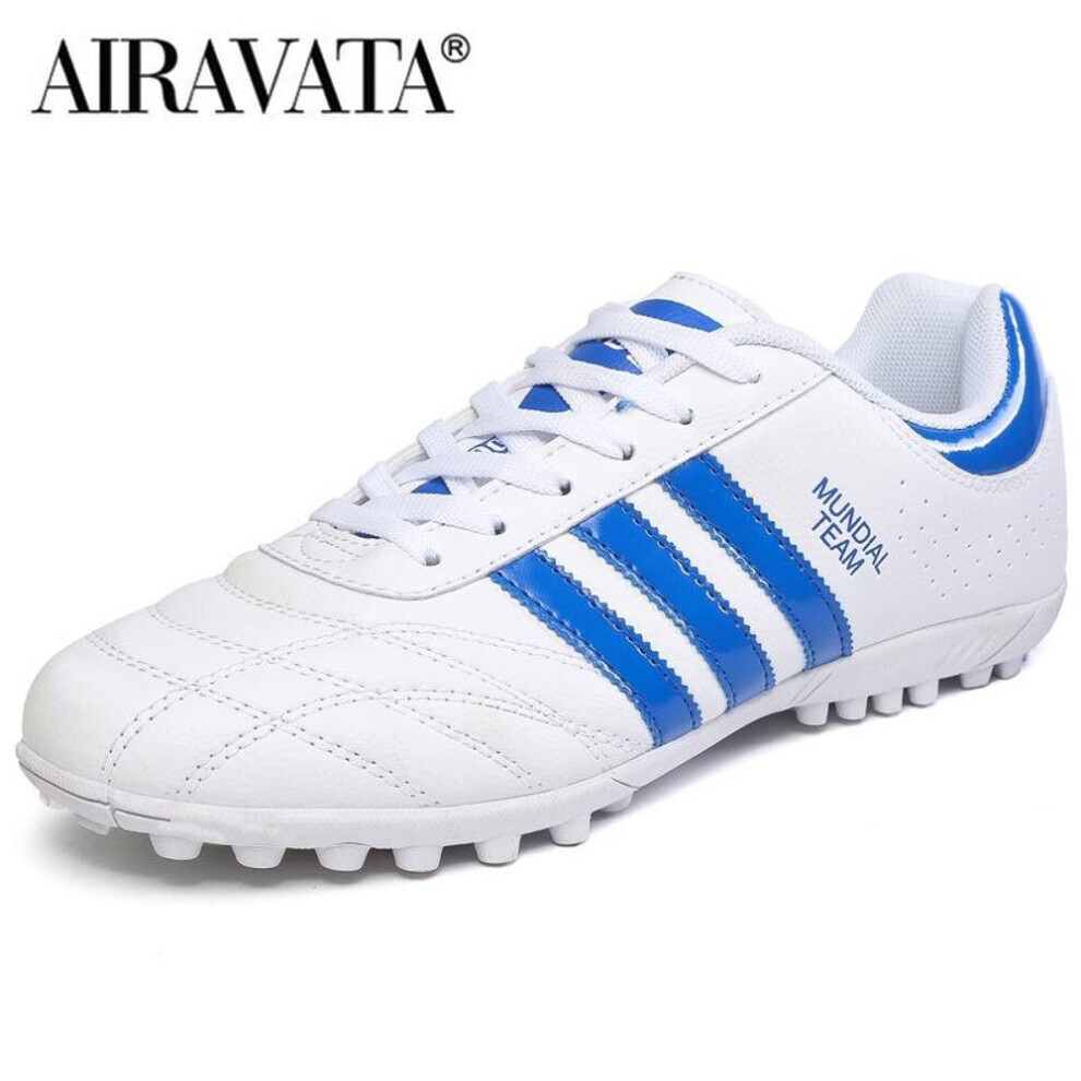 (blanc, 34) Taille 31-45 Chaussures de football Hommes Femmes Bottes de football Futsal Garçons Filles Chaussures de football antidérapantes