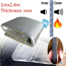 5 mm aluminium autobrandisolatiemat met geluidsdempend schuim, zelfklevend