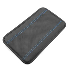 (blauw) Lederen armsteunhoes voor Volkswagen Vw Passat Tiguan T-roc Golf Jetta Sharan Scirocco Eos T-cross