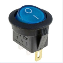 (blauw) 10 stuks 4 kleuren 3-pins LED-licht boot tuimelschakelaars auto aan/uit tuimelschakelaar