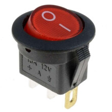 (rood) 10 stuks 4 kleuren 3-pins LED-lichtschakelaars voor boten, aan/uit-tuimelschakelaars voor auto's