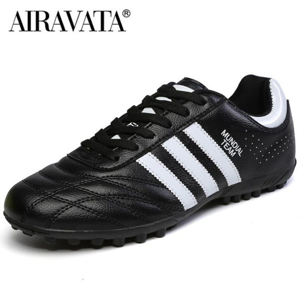(noir, 34) Taille 31-45 Chaussures de Football Hommes Femmes Bottes de Football Futsal Garçons Filles Chaussures de Football antidérapantes