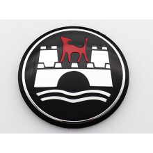 (60 mm argent capwolfsburg noir) 4 pcs Wolfsburg Edition Logo Car ID Enjoliveur de roue Automatique