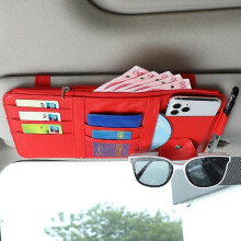 (rood, 31x15cm) 6 kleuren 2023 auto zonneklep opbergdoos rekening pen kaarthouder dvd organizer met