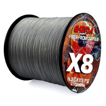 (grijs, 31 lb) 8 strengen 100 m vislijn Supersterk gevlochten multifilament PE-touwkoord 18 lb 22 lb