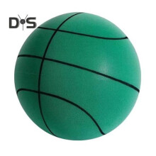 (grün, L) Leiser Basketball-Dribbling-Trainingsball für drinnen, Basketball-Trainingsball aus hochdichtem