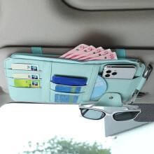 (blauw, 31x15cm) 6 kleuren 2023 auto zonneklep opbergdoos rekening pen kaarthouder dvd organizer met