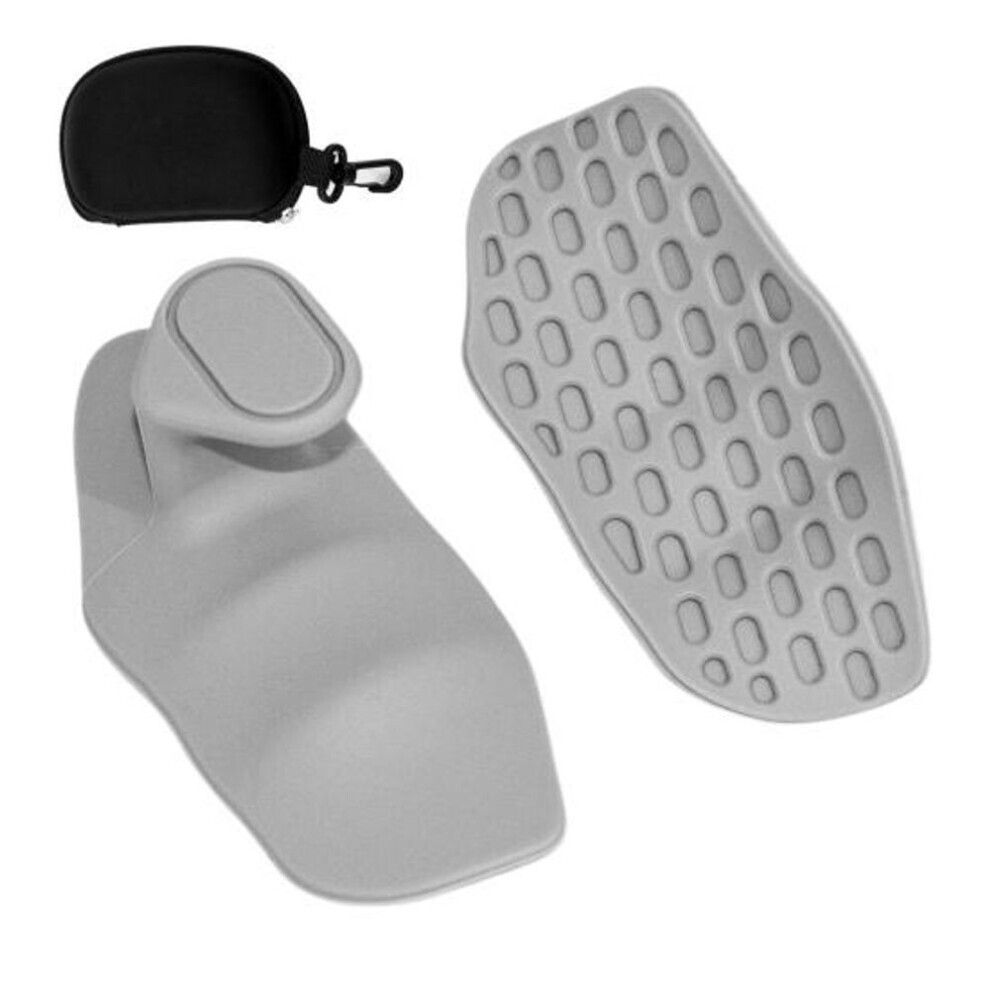(gris, B) 1 Paire Silicone Workout Grips Hommes Femmes antidérapants Gants de Gym sans doigts Pull-up