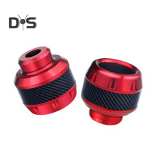 (rot) Universal-Motorrad-Rahmenschieber, Aluminiumlegierung, Vorderradgabel-Cup, Fallschutz, Motorrad-Roller,