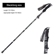Bâton de randonnée télescopique ultraléger en aluminium (noir)