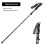 (Black) Ultralight Telescopic Aluminum Hiking Pole 1
