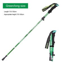 Bâton de randonnée télescopique ultraléger en aluminium (vert)
