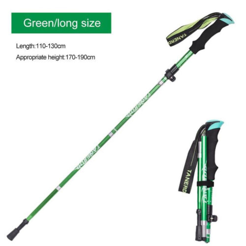 (Green) Ultralight Telescopic Aluminum Hiking Pole