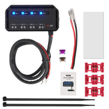 Elektrische zekeringkast voor auto, motorfiets, 12V max. 20A, isolatie, accubescherming met led-indicatielampje,