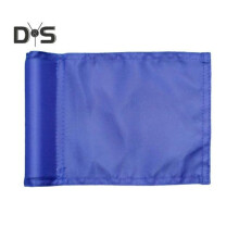 (Blau, A) Golfflagge, Nylon, Golf-Zielflagge mit eingesetzter Mini-Pin-Flagge, wasserdicht, Putting-Golf-Flaggenstock