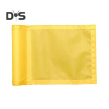 (Gelb, A) Golfflagge Nylon Golf Zielflagge mit Rohr Mini Pin Flaggen eingefügt Wasserdicht Putting Golf