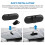 (rosso) Multipoint Speakerphone 4.1+edr Kit vivavoce Bluetooth wireless per auto Lettore musicale Mp3 5
