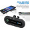 (rosso) Multipoint Speakerphone 4.1+edr Kit vivavoce Bluetooth wireless per auto Lettore musicale Mp3 4