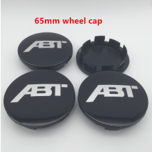 (65mm noir cap1) 4 pcs Abt voiture roue centre moyeu cache-moyeu marque anti-poussière couvertures ID autocollant