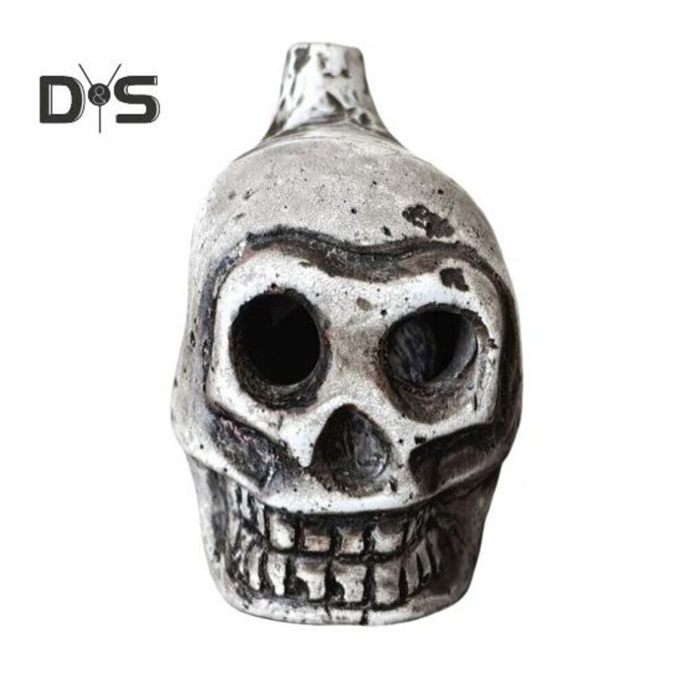 (E) Fischietto Della Morte Azteco, Suono Umano Forte, Fischietto Della Morte Urlante, Fino A 125+ Decibel,