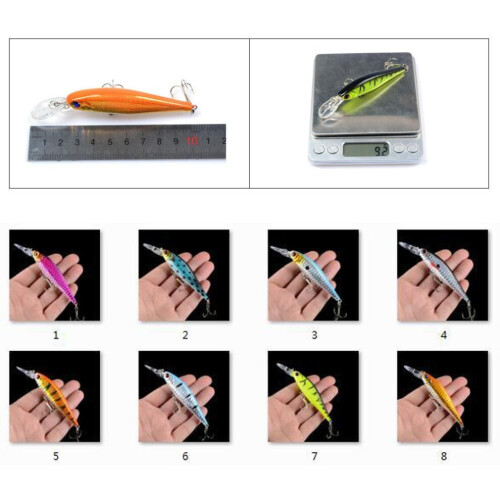 (6#) 3D Eye Minnow Angelköder Isca Künstlicher bionischer Köder 10cm 9,4g Künstlicher Köder Imitieren 1
