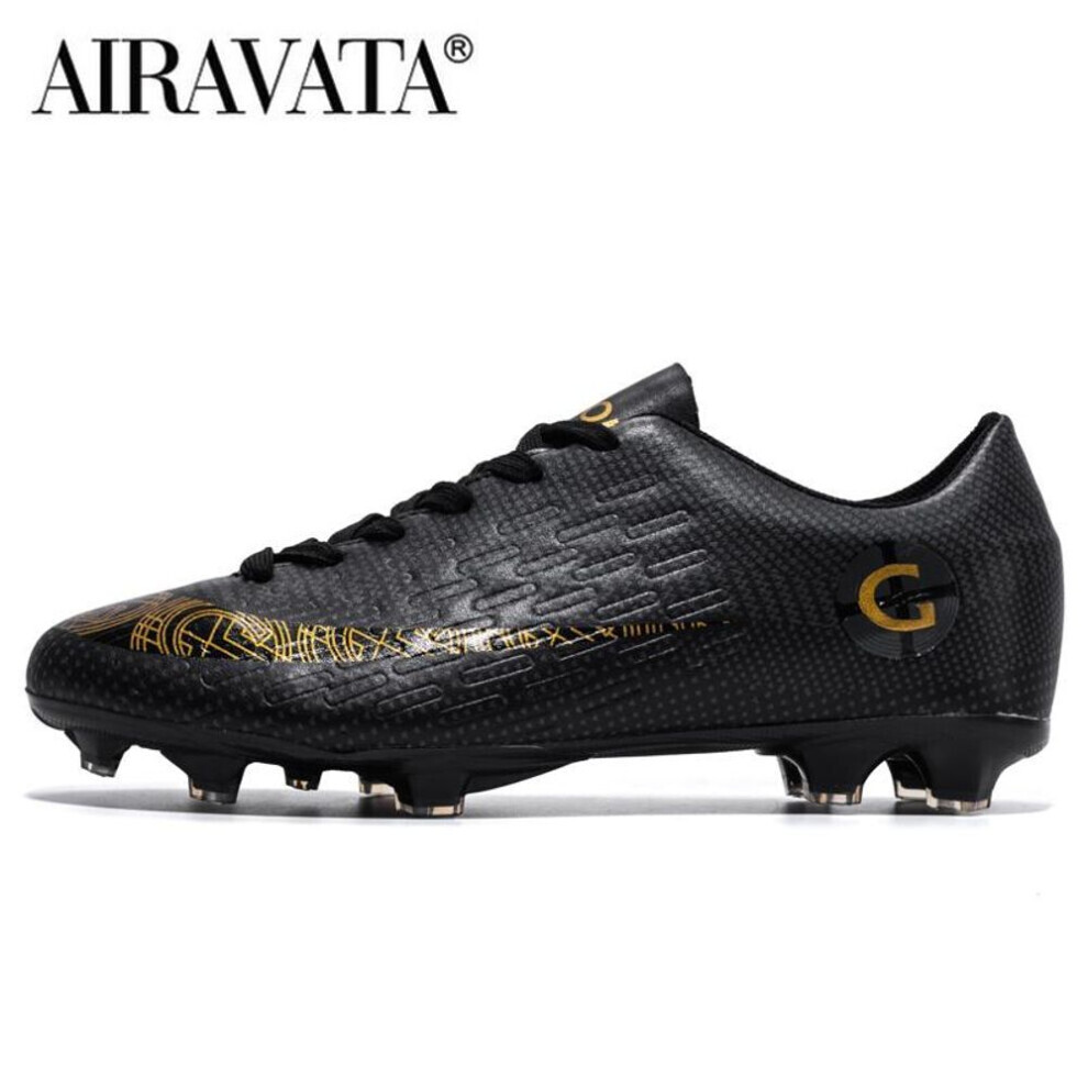 (or, noir, 37) Taille 31-48 Bottes de football pour hommes Chaussures de football pour enfants Fg/tf Grass Anti-slip Training Cleats Football Futsal