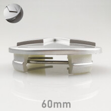 (60mm argent) 4pcs/lot 60mm enjoliveurs de moyeu de roue de voiture enjoliveurs de jante de voiture protecteurs