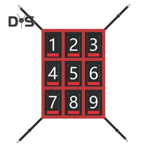 Adjustable Baseball Softball Pitching Target 9 Hole Numbered Strike Zone Target For Baseball Net Throwing Hitting Accuracy Training