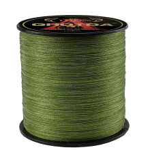 (legergroen, 35lb) Ghotda Pe gevlochten vislijn multifilament 100m 4 strengen 10-80lb lijnen voor vislijn