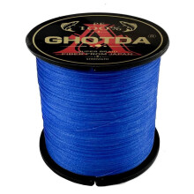 (blauw, 28lb) Ghotda PE gevlochten vislijn multifilament 100m 4 strengen 10-80lb lijnen voor vislijnkoord