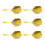 (jaune, comme décrit) 6pcs 2ba Thread Dart Shafts With Tails Darts Flights Replacement Black 1