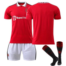 (XXXL) 22/23 Manchester United Heim-Fußballtrikots, Shorts und Socken-Set, neue Saison, Shorts und Socken,