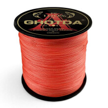 (oranje, 28lb) Ghotda Pe gevlochten vislijn multifilament 100m 4 strengen 10-80lb lijnen voor vislijnkoord