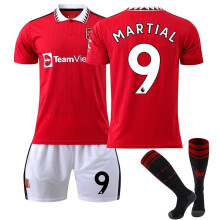 (Weinrot, XS) 22/23 Manchester United Heim-Fußballtrikots, Shorts und Socken-Set, neue Saison, Shorts