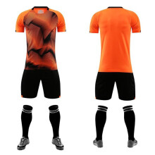 (oranje, 2XL) Zomer Nieuwe Sportkleding Kinder Vrijetijds Hardloop Training Shorts Korte Mouw Set