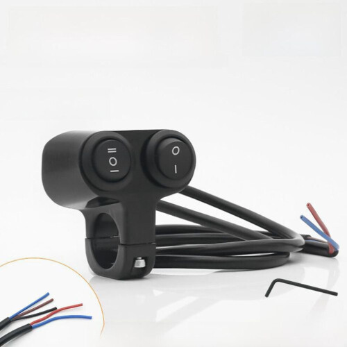 (Two-wire two-speed + three-wire three-speed) Electric Motorcycle Multi-function Aluminum Switch: Headlight & Flash