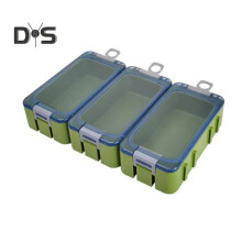 (groen) 3 stuks/set Vislokdoos Glow-in-the-dark Draagbare waterdichte zware kunstmatige vislokhaak Accessoires