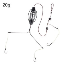 (20g) Karpervissen Feeder Aas Kooien Haken Rig Set Inline Method Feeder Tackle