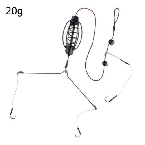(20g) Karpervissen Feeder Aas Kooien Haken Rig Set Inline Method Feeder Tackle