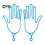 (blu, 2 pezzi) 2 pezzi Porta guanti da golf Supporto per barella per guanti da golf in plastica Supporto 1
