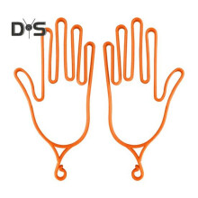 (orange, 2 Stück) 2 Stück Golfhandschuhhalter, Kunststoff-Golfhandschuh-Strebe, Stützrahmen, Aufbewahrungsbügel,