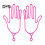 (rosa, 2 pezzi) 2 pezzi Porta guanti da golf in plastica Supporto per barella per guanti da golf Supporto 1