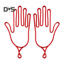 (rot, 2 Stück) 2 Stück Golfhandschuhhalter, Kunststoff, Golfhandschuh-Stretcher, Stützrahmen, Aufbewahrungsbügel,