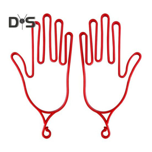 (rosso, 2 pezzi) 2 pezzi Porta guanti da golf Supporto per barella per guanti da golf in plastica Supporto