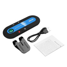 (blu) Kit vivavoce Bluetooth multipoint wireless per auto con lettore musicale Mp3
